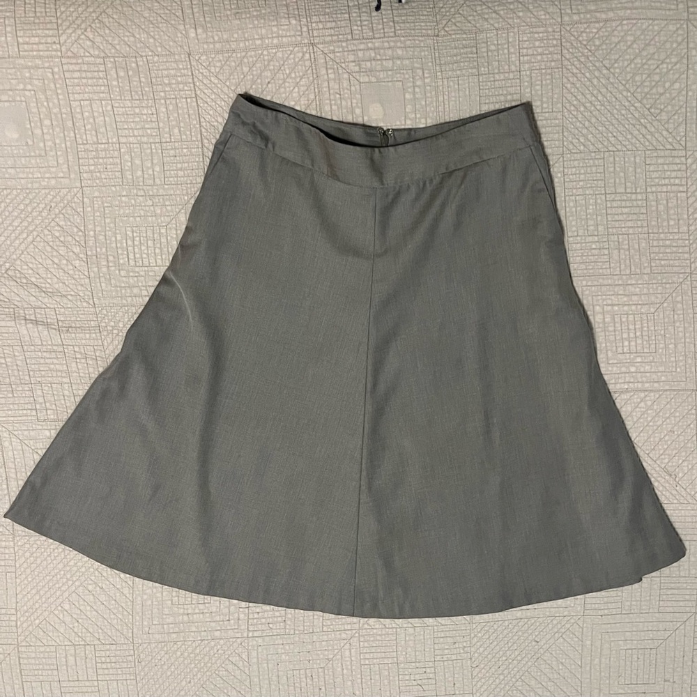 👠👢 Timeless Taupe A-Line Wool Blend Skirt • Merona • Size 8